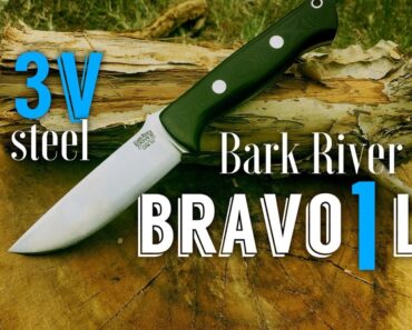 Bark River Bravo 1 LT 3V Steel Hunting Survival Camp Woodcraft Knife Overview