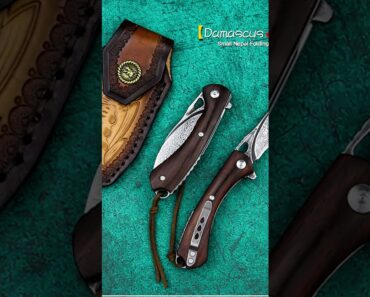 Damascus Sharp Blade Folding Knife – A Reliable Tool for Outdoor Survival