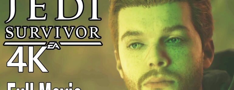 Star Wars Jedi Survivor All Cutscenes Game Movie 4K
