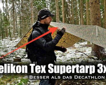 Helikon Tex "SuperTarp 3×3" Camo PL – Survival/Outdoor/Bushcraft – Langzeittest –