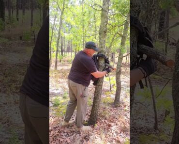 Hang Your Backpack on a Tree Using Just a Stick!