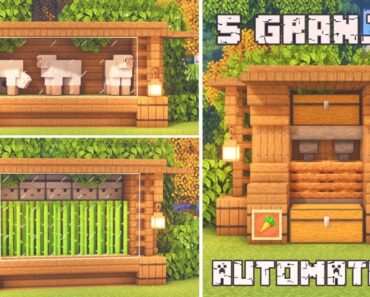 5 Automatic Farms to Start your Survival in Minecraft 1.18 – 1.19 (Relaxing Video) TUTORIAL