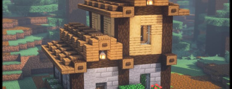 Minecraft: How to Build a Survival Starter House | House Tutorial