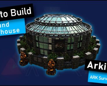 ARK: How to Build A Round Greenhouse "Arkitects" (Speed Build) ARK Survival Evolved