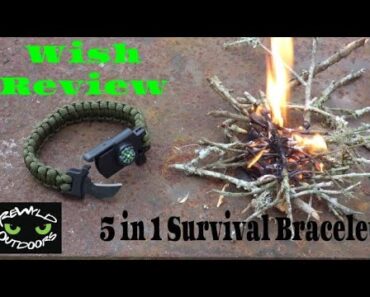 Wish Review- 5 in 1 Survival Bracelet