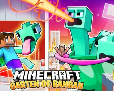 I Survived 100 Days as GARTEN OF BANBAN in HARDCORE Minecraft!