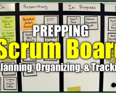 SCRUM BOARD for PREPPERS to Plan, Organize, and Track Prepping Projects